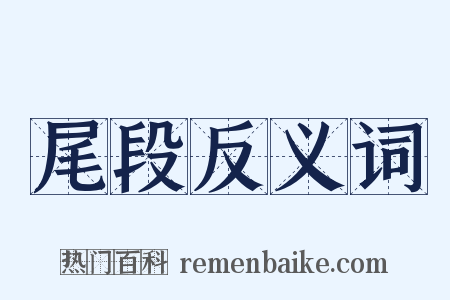 尾段反义词是什么意思的图片